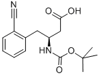 BOC-(S)-3-AMINO-4-(2-CYANO-PHENYL)-BUTYRIC ACID Structure