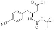 BOC-(S)-3-AMINO-4-(4-CYANO-PHENYL)-BUTYRIC ACID Structure