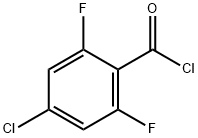 Benzoyl chloride, 4-chloro-2,6-difluoro- (9CI) Structure