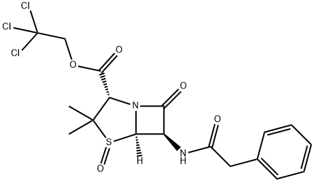 TRICHLOROETHYL 6-(PHENYLACETAMIDO)PENICILLANATE S-OXIDE Structure