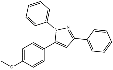 1,3-DIPHENYL-5-(4-METHOXYPHENYL)-1H-PYRAZOLE Structure