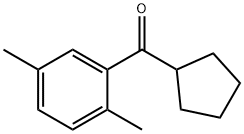 CYCLOPENTYL 2,5-DIMETHYLPHENYL KETONE Structure