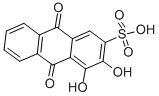 1,2-DIHYDROXYANTHRAQUINONE-3-SULFONIC ACID Structure