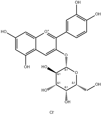 27661-36-5 CYANIDIN-3-GALACTOSIDE CHLORIDE