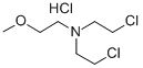 BIS(2-CHOROETHYL)-2-METHOXYETHYLAMINE Structure