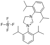 1,3-BIS(2,6-DI-I-PROPYLPHENYL)-4,5-DIHYDROIMIDAZOLIUM TETRAFLUOROBORATE Structure