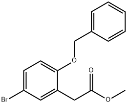 METHYL 2-(2-(BENZYLOXY)-5-BROMOPHENYL)ACETATE Structure