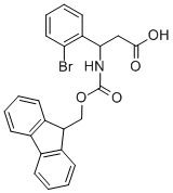 N-FMOC-3-AMINO-3-(2-BROMO-PHENYL)-PROPIONIC ACID Structure