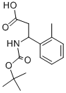 3-TERT-BUTOXYCARBONYLAMINO-3-O-TOLYL-PROPIONIC ACID Structure