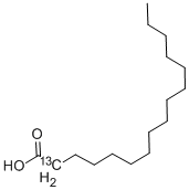 HEXADECANOIC ACID-2-13C Structure