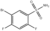 5-BROMO-2,4-DIFLUOROBENZENESULFONAMIDE Structure