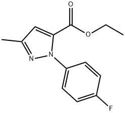 1-(4-FLUOROPHENYL)-3-METHYL-1H-PYRAZOLE-5-CARBOXYLIC ACID ETHYL ESTER Structure