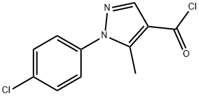 1-(4-CHLOROPHENYL)-5-METHYL-1H-PYRAZOLE-4-CARBONYL CHLORIDE Structure