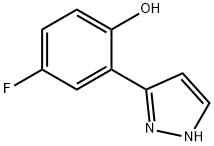 4-FLUORO-2-(1H-PYRAZOL-3-YL)PHENOL Structure