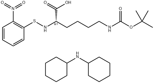 NPS-LYS(BOC)-OH DCHA Structure