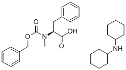 N-ALPHA-BENZYLOXYCARBONYL-N-ALPHA-METHYL-L-PHENYLALANINE DICYCLOHEXYLAMINE Structure