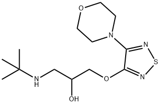 1-(tert-butylamino)-3-[[4-(morpholin-4-yl)-1,2,5-thiadiazol-3-yl]oxy]propan-2-ol  Structure