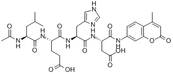 AC-LEU-GLU-HIS-ASP-AMC Structure