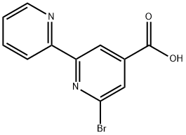 6-BROMO-[2,2'-BIPYRIDINE]-4-CARBOXYLIC ACID Structure