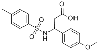 3-(4-METHOXY-PHENYL)-3-(TOLUENE-4-SULFONYLAMINO)-PROPIONIC ACID Structure