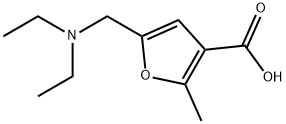 5-DIETHYLAMINOMETHYL-2-METHYL-FURAN-3-CARBOXYLIC ACID Structure