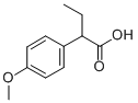 2-(4-methoxyphenyl)butanoic acid Structure