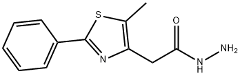 2-(5-METHYL-2-PHENYL-1,3-THIAZOL-4-YL)ETHANOHYDRAZIDE Structure