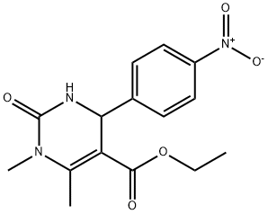 1,6-DIMETHYL-4-(4-NITRO-PHENYL)-2-OXO-1,2,3,4-TETRAHYDRO-PYRIMIDINE-5-CARBOXYLIC ACID ETHYL ESTER Structure