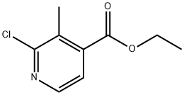 2-CHLORO-3-METHYLPYRIDINE-4-CARBOXYLIC ACID ETHYL ESTER Structure