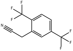 2,5-BIS(TRIFLUOROMETHYL)PHENYLACETONITRILE Structure