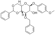 4-METHOXYPHENYL 3-O-BENZYL-4,6-O-BENZYLIDENE-BETA-D-GLUCOPYRANOSIDE Structure