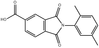 2-(2,5-DIMETHYL-PHENYL)-1,3-DIOXO-2,3-DIHYDRO-1H-ISOINDOLE-5-CARBOXYLIC ACID Structure