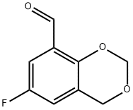 6-Fluoro-4H-1,3-benzodioxine-8-carbaldehyde Structure