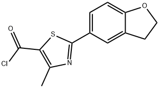 2-(2,3-DIHYDRO-1-BENZOFURAN-5-YL)-4-METHYL-1,3-THIAZOLE-5-CARBONYL CHLORIDE Structure