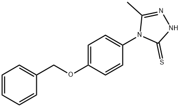 4-[4-(BENZYLOXY)PHENYL]-5-METHYL-4H-1,2,4-TRIAZOLE-3-THIOL Structure