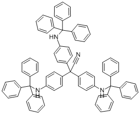 TRIS-[4-(TRITYLAMINO)-PHENYL]ACETONITRILE Structure