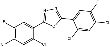 2,5-BIS(2,4-DICHLORO-5-FLUOROPHENYL)-1,3,4-OXADIAZOLE Structure