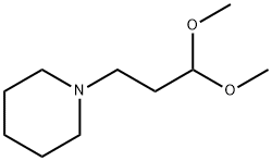 B-PIPERIDINOPROPIONALDEHYDE DIMETHYL ACETAL Structure