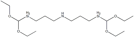 BIS(METHYLDIETHOXYSILYLPROPYL)AMINE Structure