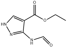 ethyl 5-(forMylaMino)-1H-pyrazole-4-carboxylate Structure