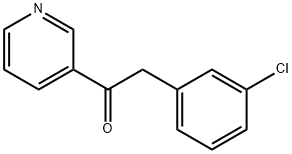 2-(3-CHLOROPHENYL)-1-(3-PYRIDINYL)-1-ETHANONE Structure