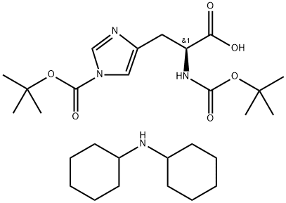 BOC-HIS(BOC)-OH DCHA Structure