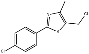 5-(CHLOROMETHYL)-2-(4-CHLOROPHENYL)-4-METHYL-1,3-THIAZOLE Structure