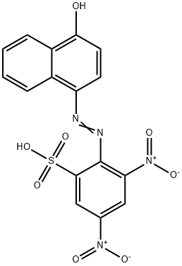 2-[(4-hydroxy-1-naphthyl)azo]-3,5-dinitrobenzenesulphonic acid Structure