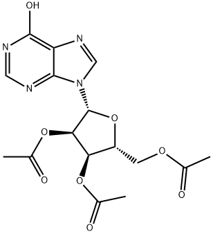 2',3',5'-Tri-O-acetylinosine Structure