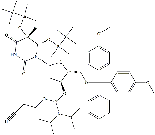 THYMIDINE GLYCOL CEP Structure