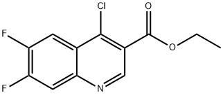 ethyl 4-chloro-6,7-difluoroquinoline-3-carboxylate Structure