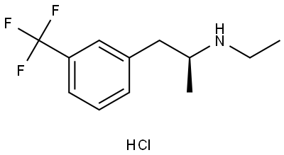 (+)-Fenfluramine hydrochloride Structure