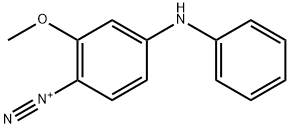 2-methoxy-4-(phenylamino)benzenediazonium  Structure