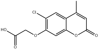 (6-CHLORO-4-METHYL-2-OXO-2H-CHROMEN-7-YLOXY)-ACETIC ACID Structure